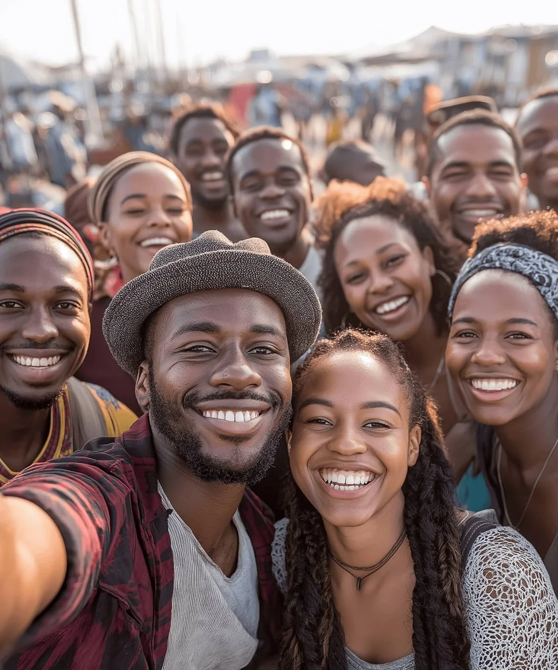 Smiling people using SOLmate